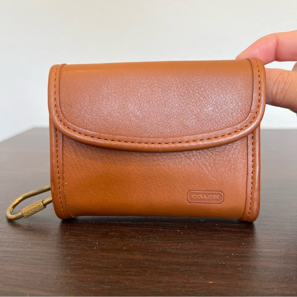 Vintage coach multifunction purse 7219 British tan